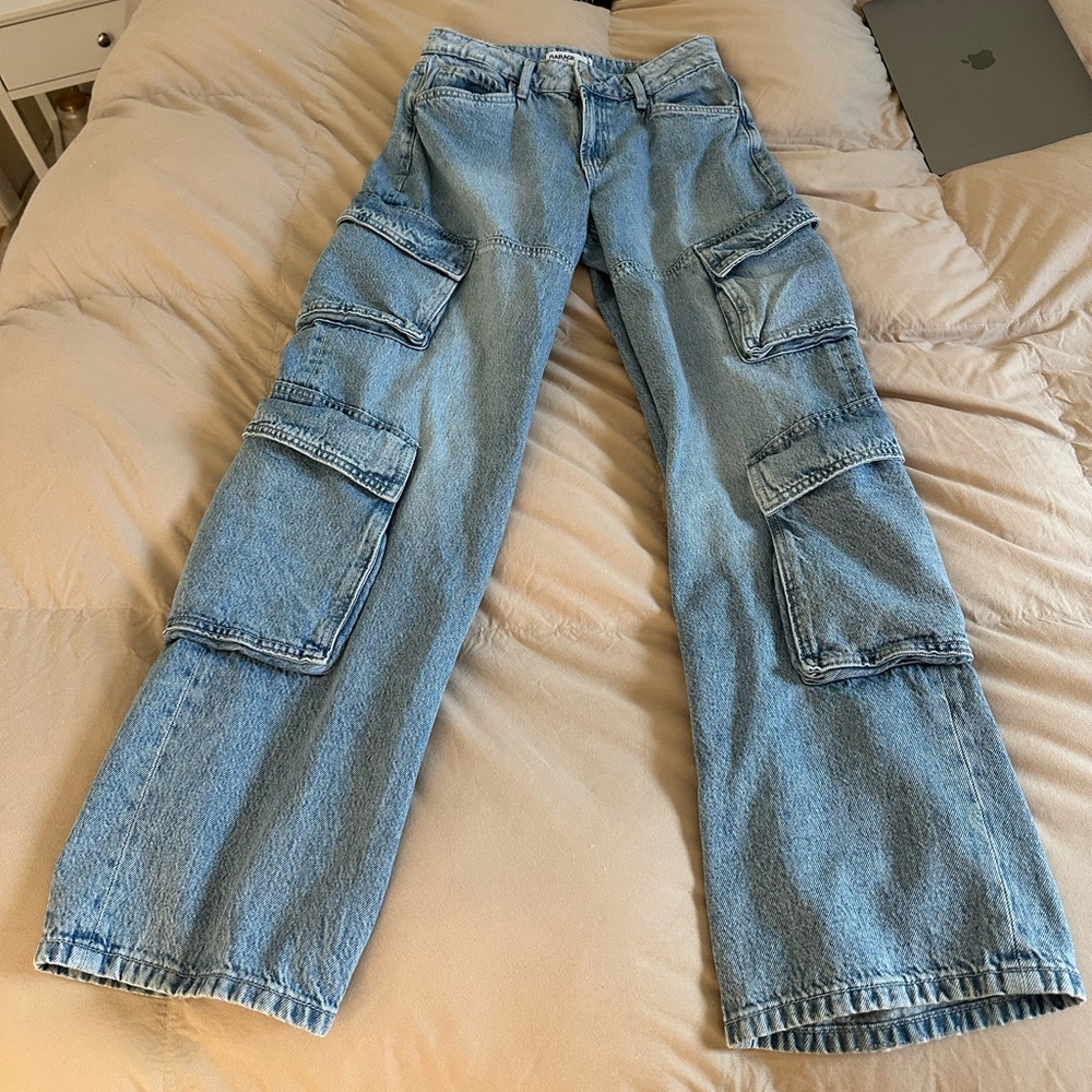 Garage Light Blue Cargo Jeans